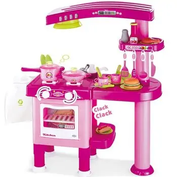 SUPER KITCHEN SET PINK ფუნქციური საბავშვო სამზარეულო, 6 image