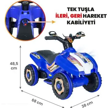 UJ Toys Ranger Blue - საბავშვო კვადროციკლი, 2 image