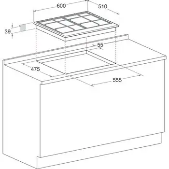 ჩასაშენებელი ზედაპირი Hotpoint-Ariston PCN641T/IX/HA, 4 image