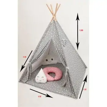 Bebekonfor TEPEE IN GREY კარავი ნაცრისფერი, 6 image