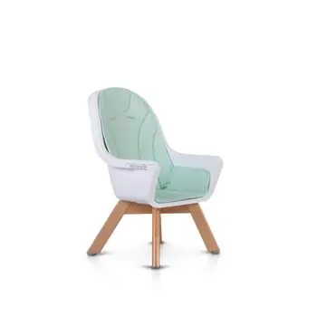Cangaroo Wooden High Chair Hygge Mint საკვები სკამ-მაგიდა, 10 image
