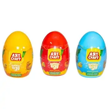 Dede ART CRAFT MEDIUM SURPRISE EGG  საბავშვო პლასტელინის ნაკრები 03381, 3 image