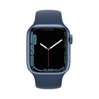 სმარტ საათი Apple Watch Series 7 GPS 45mm Blue Aluminum Case With Blue Sport Band MKN83, 2 image