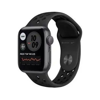სმარტ საათი Apple Watch Series SE 44mm Nike Grey Aluminium Case With Black Nike Sport MYYK2, 2 image