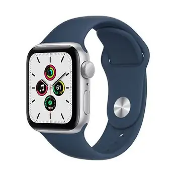 სმარტ საათი Apple Watch SE 40mm Silver Aluminum Case With Abyss Blue Sport Band MKNY3 silver