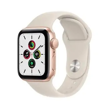 სმარტ საათი Apple Watch Series SE GPS 40mm Gold Aluminum Case With Starlight Sport Band MKQ03, 2 image