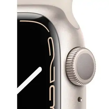 სმარტ საათი Apple Watch Series 7 GPS 41mm Starlight Aluminum Case With Starlight Sport Band MKMY3, 3 image