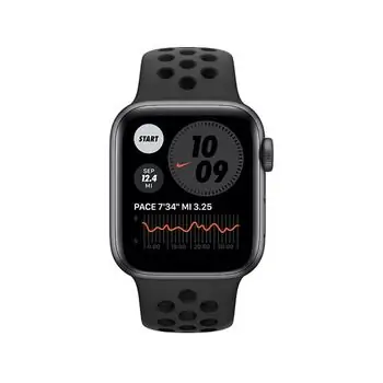 სმარტ საათი Apple Watch Series SE 44mm Nike Grey Aluminium Case With Black Nike Sport MYYK2