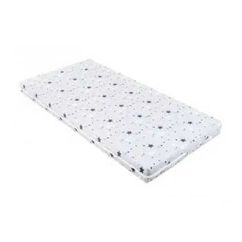KikkaBoo-ს ბამბის მატრასი Mattress Fantasia Plus 60x120x6cm Stars Grey