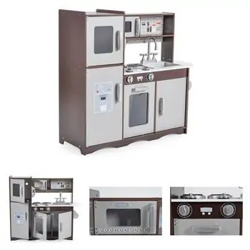 Moni Toys Wooden Kitchen Smart 7266 ხის სათამაშო სამზარეულო, 4 image