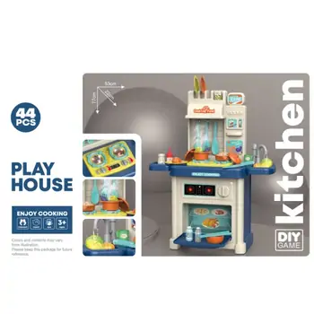 Awesome Kitchen Set For Kids Blue 1A110 ფუნქციური საბავშვო სამზარეულო, 28 image