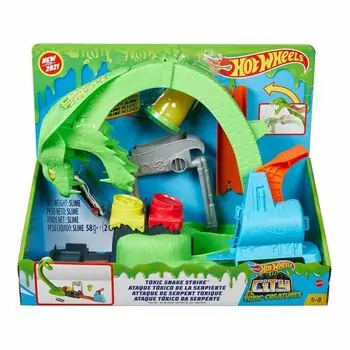 HOT WHEELS TOXIC SNAKE MTL GTT93 სათამაშო ტრასა შხამიანი გველი, 4 image