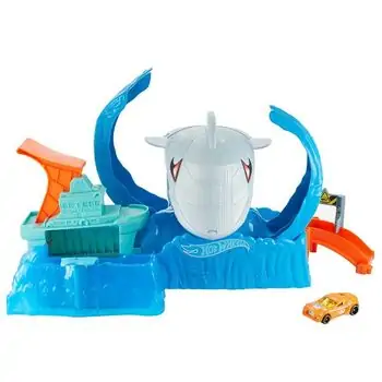 HOT WHEELS SHARK COLOR CHANGER საბავშვო სათამაშო ტრასა-ზვიგენის თავდასხმა, 2 image