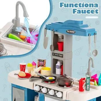 Tableware Set Cute Version Desk big version 922-126 ფუნქციური საბავშვო სამზარეულო, 10 image