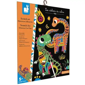 Scratch Art Dinosaur Cut Outs J07889 სათამაშო ბარათები, 2 image