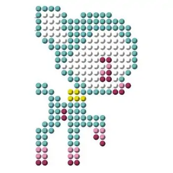 Crystal sticker JANOD  ასაწყობი ფაზლი კრისტალებით J07884, 4 image