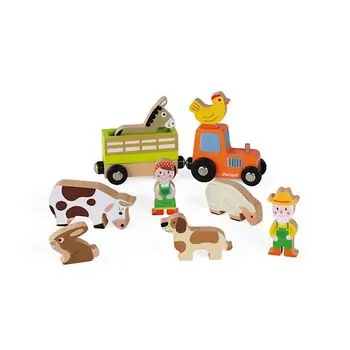 JANOD J08577 TOY FARM FOR KIDS STORY ANIMAL FARM საბავშვო ცხოველების ფერმა, 2 image