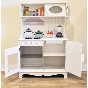 Wooden Kitchen With Accessories TX1168  ხის სათამაშო სამზარეულო აქსესუარებით, 2 image