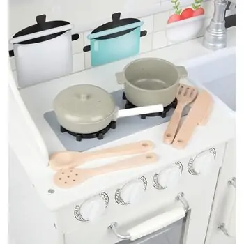 Wooden Kitchen With Accessories TX1168  ხის სათამაშო სამზარეულო აქსესუარებით, 10 image