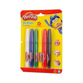 Play-Doh Face Paint 6 Colors 125 Mm YU001 სახის მოსახატი მარკერი