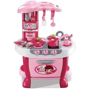 ENTERPRISE Little Chef Kids Kitchen Play Set with Light & Sound Cooking Kitchen Set  008-801 ფუნქციური საბავშვო სამზარეულო, 2 image