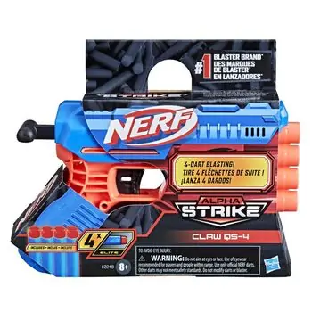 Nerf Alpha Strike Claw QS-4 Blaster HAS-F2218 ბლასტერი რბილი ტყვიებით, 2 image