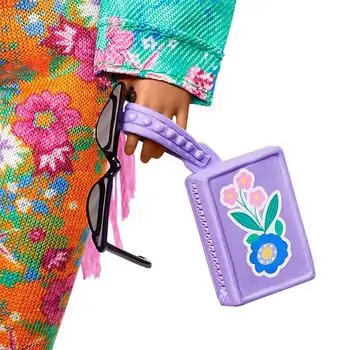 Barbie Extra Pink Braided Doll MTL-GXF09 ბარბის თოჯინა აქსესუარებით, 4 image