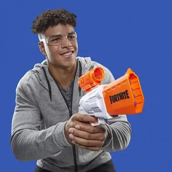 Nerf Fortnite Blaster Hammer Action Includes Removable Scope HAS-E9391 ბლასტერი რბილი ტყვიებით, 2 image