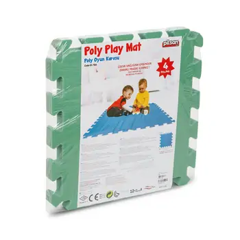 Pilsan-ის ფაზლი ხალიჩა 03 486 POLY PLAY TILE Green, 2 image