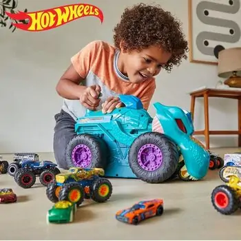 Hot Wheels Monster Trucks Car Eater Mega Wrex Green MTL-GYL13 მონსტრი მანქანა