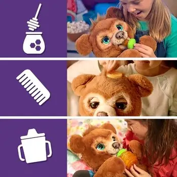 Hasbro Cute Bear Cubby HAS-E4591 რბილი სათამაშო ინტერაქტიული დათვი, 5 image