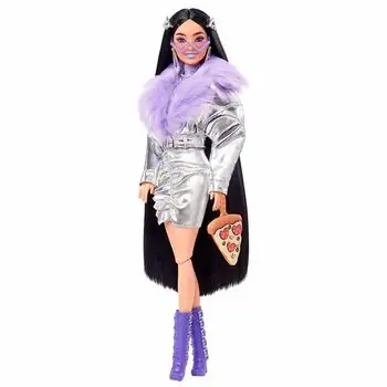Barbie Extra Purple Boots Doll MTL-HHN07 ბარბის თოჯინა ძაღლით, 4 image