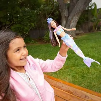 Barbie Sparkling Mermaid Doll With Accessories MTL-HHG55  ბარბის ქალთევზა თოჯინა აქსესუარებით, 4 image