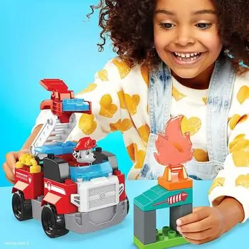 Paw Patrol Marshall's Fire Truck MTL-GYJ01 Paw Patrol -ის სახანძრო კონსტრუქტორი მანქანა, 6 image