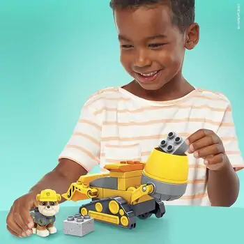 Mega Construx Paw Patrol Rubble's Construction Truck MTL-GYW91 Paw Patrol -ის სამშენებლო კონსტრუქტორი მანქანა, 6 image