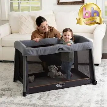 Graco PLAYARD FOLDLITE SHADOW პორტატული საწოლ-მანეჟი, 8 image