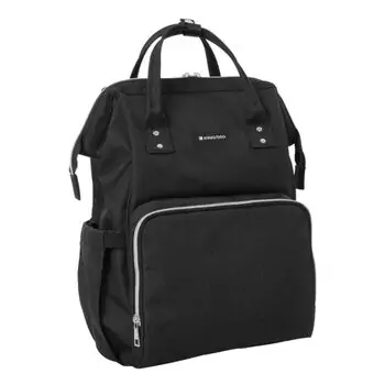 KikkaBoo-ს დედის ჩანთა Mama bag Siena Black Silver