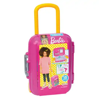 Dede 03486 BARBIE BEAUTY SET LUGGAGE საბავშვო ტრილიაჟი, 2 image