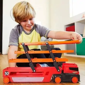 Hot Wheels Mega Truck - სათამაშო მანქანების გადამყვანი, 4 image
