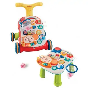 KikkaBoo Baby walker 3in1 Play & Grow Red საბავშვო ვოლქერი