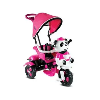 BABY HOPE LITTLE PANDA TRICYCLE (PINK)  სამთვლიანი ველო-ეტლი პანდა, 2 image