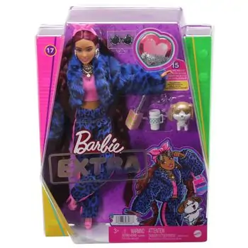 Barbie Extra Doll With Burgundy Braids MTL-HHN09 სათამაშო მოდური თოჯინა აქსესუარებით, 2 image