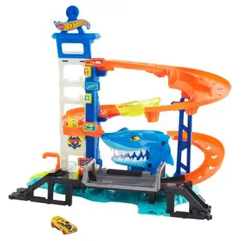 Hot Wheels HDP06 Attacking Shark Escape Playset საბავშვო სათამაშო ტრასა, 2 image