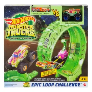 Hot Wheels HBN02 Monster Trucks Loop Challenge საბავშვო სათამაშო ტრასა