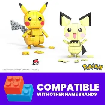 MEGA Pokemon Pikachu Evolution Trio Building Set GYH06 პოკემონის ასაწყობი კონსტრუქტორი, 4 image