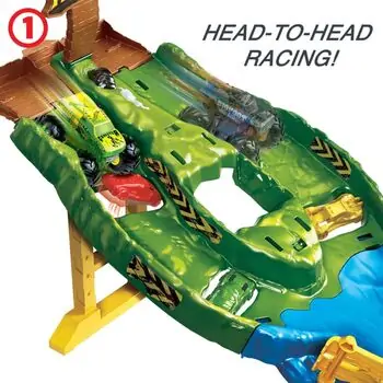 Hot Wheels HGV12 Monster Trucks Wreckin' Raceway Playset საბავშვო სათამაშო ტრასა, 4 image