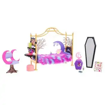 Clawdeen's Bedroom Playset HHK64 მონსტრი კლავდინის საძინებლის კომპლექტი, 6 image