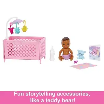 Barbie Skipper Babysitters HJY34 ბარბის თოჯინა აქსესუარებით, 8 image