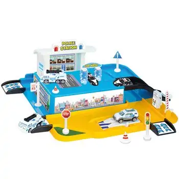 Dede 03371 1 LEVEL POLICE STATION GARAGE SET  სათამაშო ტრასა, 2 image
