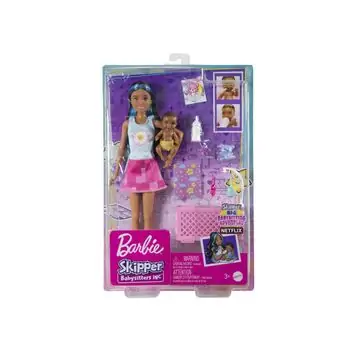 Barbie Skipper Babysitters HJY34 ბარბის თოჯინა აქსესუარებით